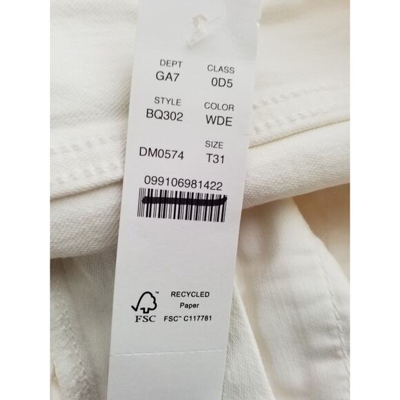 J Crew Womens T31 9" Tall Demi Boot Crop Jean White Stretch High Waist BQ302 - Picture 6 of 8